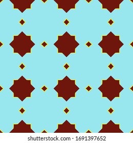 Nahtlose geometrische Ornamente. Das Ornament kann für den Druck auf Stoff, Wickelpapier, als Design-Element und vieles mehr verwendet werden.