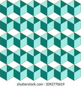 Seamless geometric ornament . Geometric colored squares on a white background. Vector illustration