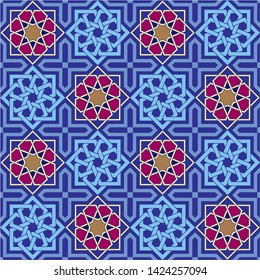 Seamless geometric ornament Islamic style
