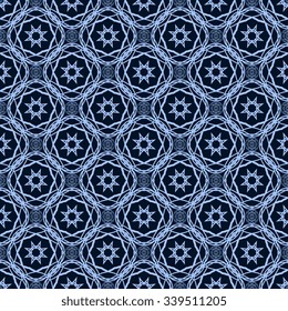 Seamless geometric ornament on background. Wallpaper pattern