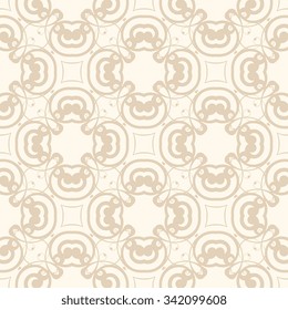 Seamless geometric ornament on background. Wallpaper pattern