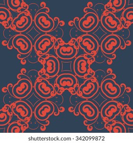 Seamless geometric ornament on background. Wallpaper pattern