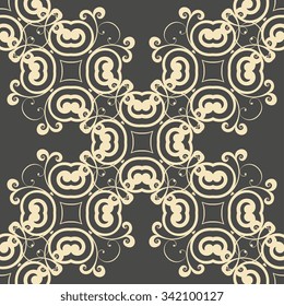 Seamless geometric ornament on background. Wallpaper pattern
