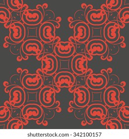 Seamless geometric ornament on background. Wallpaper pattern