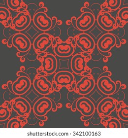 Seamless geometric ornament on background. Wallpaper pattern
