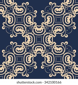 Seamless geometric ornament on background. Wallpaper pattern