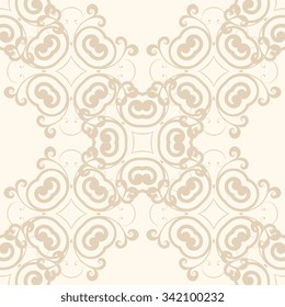 Seamless geometric ornament on background. Wallpaper pattern