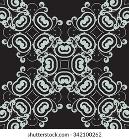 Seamless geometric ornament on background. Wallpaper pattern