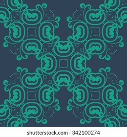 Seamless geometric ornament on background. Wallpaper pattern