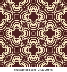 Seamless geometric ornament on background. Wallpaper pattern