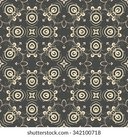 Seamless geometric ornament on background. Wallpaper pattern