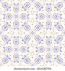 Seamless geometric ornament on background. Wallpaper pattern
