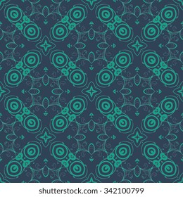 Seamless geometric ornament on background. Wallpaper pattern