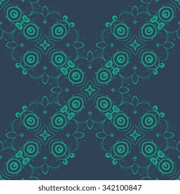 Seamless geometric ornament on background. Wallpaper pattern