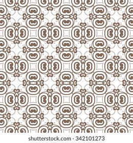 Seamless geometric ornament on background. Wallpaper pattern