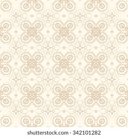 Seamless geometric ornament on background. Wallpaper pattern