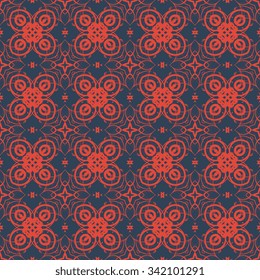 Seamless geometric ornament on background. Wallpaper pattern