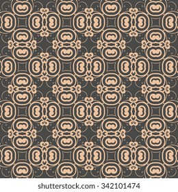 Seamless geometric ornament on background. Wallpaper pattern