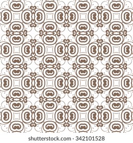 Seamless geometric ornament on background. Wallpaper pattern