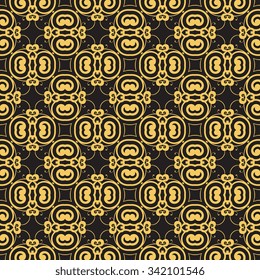 Seamless geometric ornament on background. Wallpaper pattern