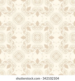 Seamless geometric ornament on background. Wallpaper pattern