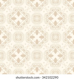 Seamless geometric ornament on background. Wallpaper pattern