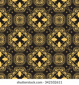 Seamless geometric ornament on background. Wallpaper pattern