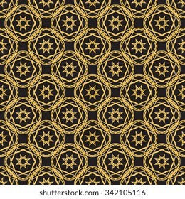 Seamless geometric ornament on background. Wallpaper pattern