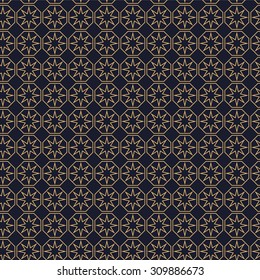 Seamless geometric ornamental pattern