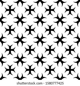 Seamless geometric ornamental pattern. Abstract monochromatic background. Tileable walpaper. Can be used for wallpaper, fabric design, web page design