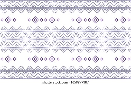 Seamless geometric ornamental pattern background. seamless traditional textile bandhani sari border. creative seamless motif ulos batak