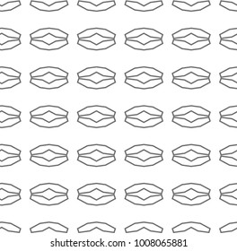 Seamless geometric ornamental vector pattern