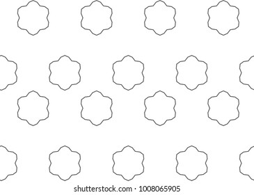 Seamless geometric ornamental vector pattern
