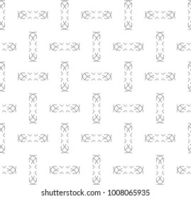 Seamless geometric ornamental vector pattern