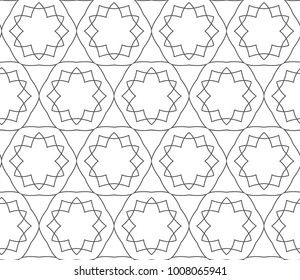 Seamless geometric ornamental vector pattern