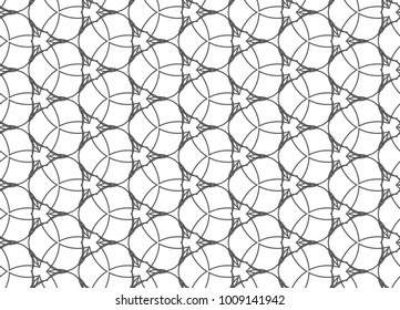 Seamless geometric ornamental vector pattern