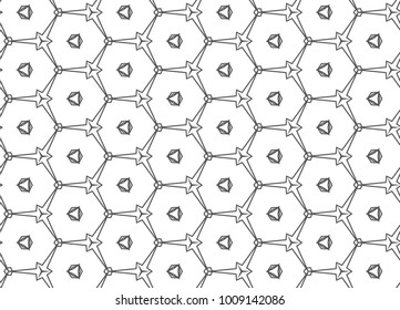 Seamless geometric ornamental vector pattern