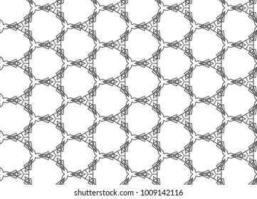 Seamless geometric ornamental vector pattern