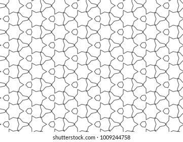 Seamless geometric ornamental vector pattern