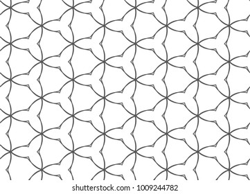 Seamless geometric ornamental vector pattern