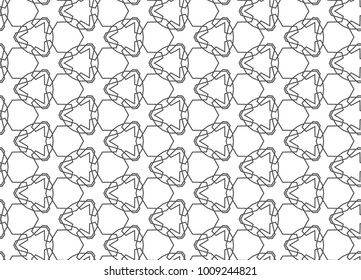 Seamless geometric ornamental vector pattern