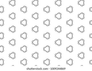 Seamless geometric ornamental vector pattern