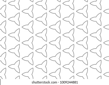 Seamless geometric ornamental vector pattern