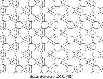 Seamless geometric ornamental vector pattern