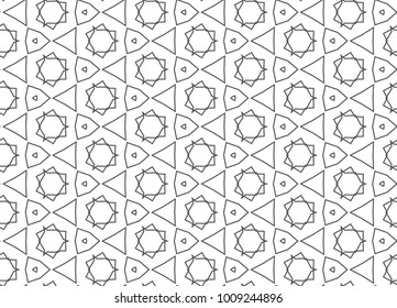 Seamless geometric ornamental vector pattern