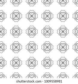 Seamless geometric ornamental vector pattern