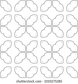 Seamless geometric ornamental vector pattern