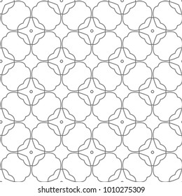 Seamless geometric ornamental vector pattern