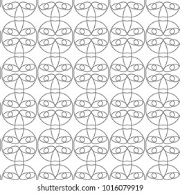 Seamless geometric ornamental vector pattern