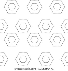 Seamless geometric ornamental vector pattern